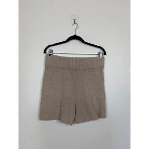 SKIMS Knit Boucle Teddy Fuzzy Sherpa High Waisted Shorts L/XL